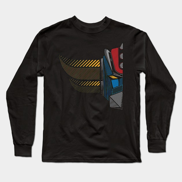 Goldrake Half Long Sleeve T-Shirt by Yexart